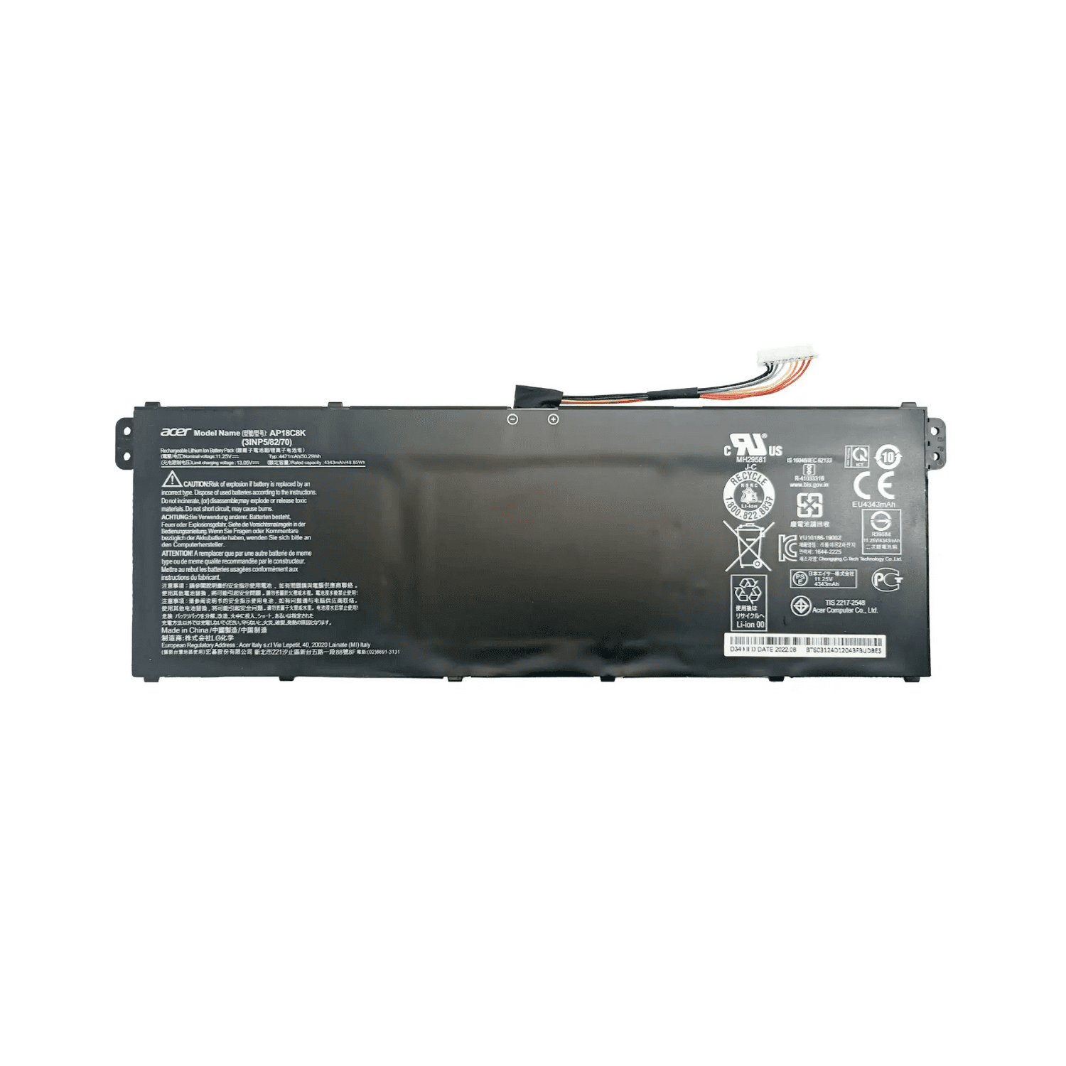 OR-BATERIA PARA ACER AP18C8K 11.25V 50.29Wh