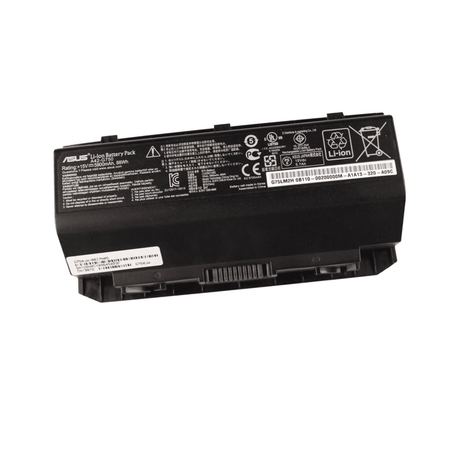 VC-BATERIA PARA ASUS G750 14.8V 4400mAh