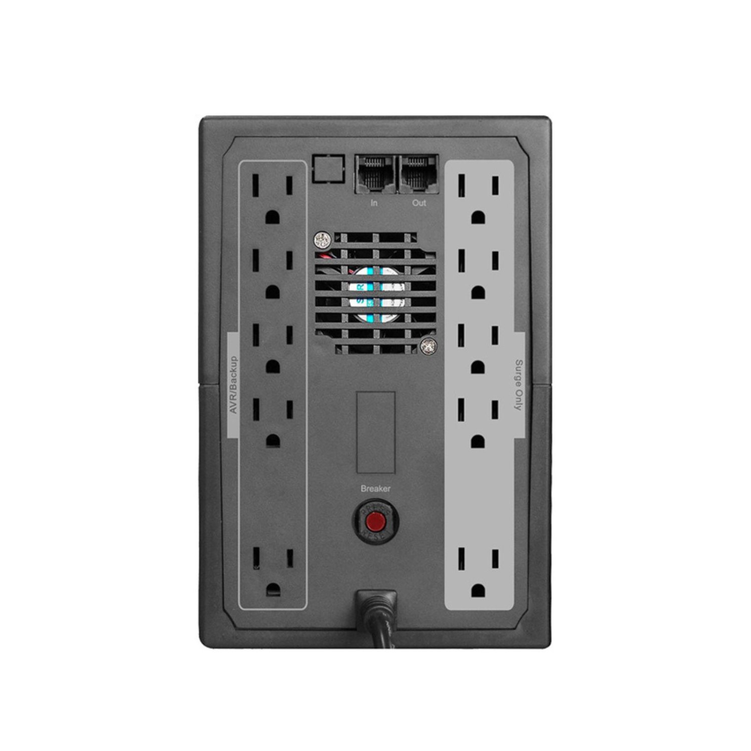AP-UPS INTERACTIVO 2000VA/1200W 12V/9Ah x 2 10 TOMAS + 2 PTO RJ45