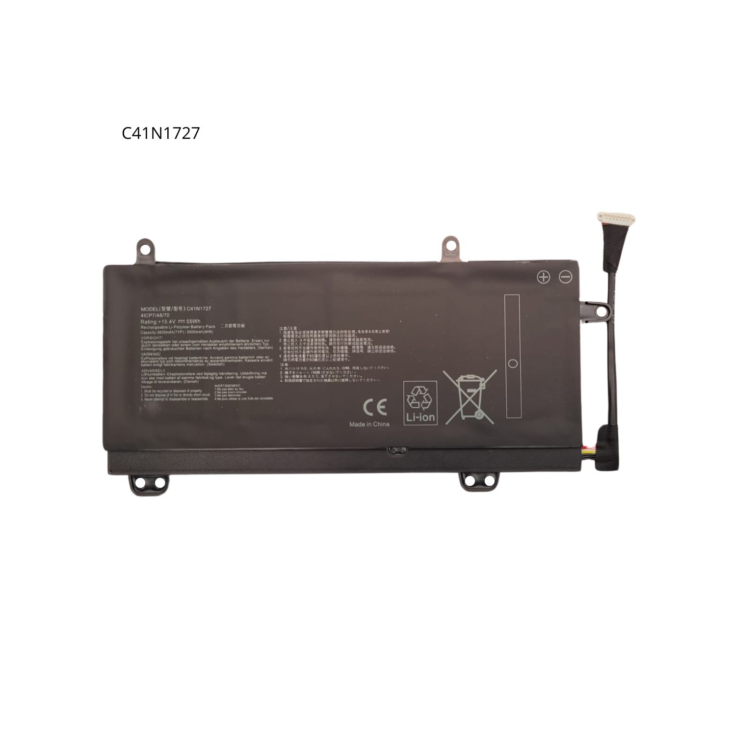 VC-BATERIA PARA ASUS C41N1727 15.4V 55Wh