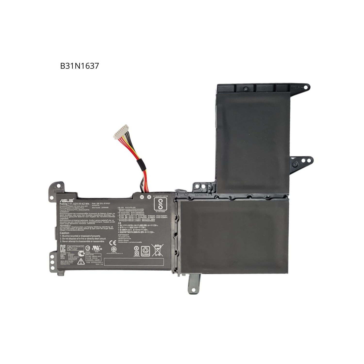 VC-BATERIA PARA ASUS B31N1637 11.52V 42Wh