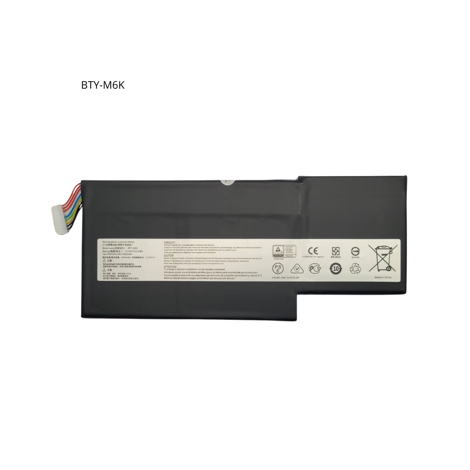 VC-BATERIA PARA MSI BTY-M6K 11.4V 52.4Wh