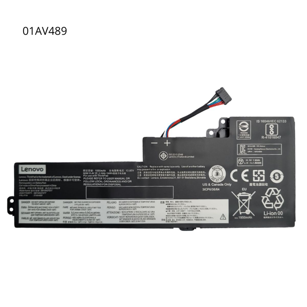 VC-BATERIA PARA LENOVO 01AV419 01AV489 11.4V 24Wh