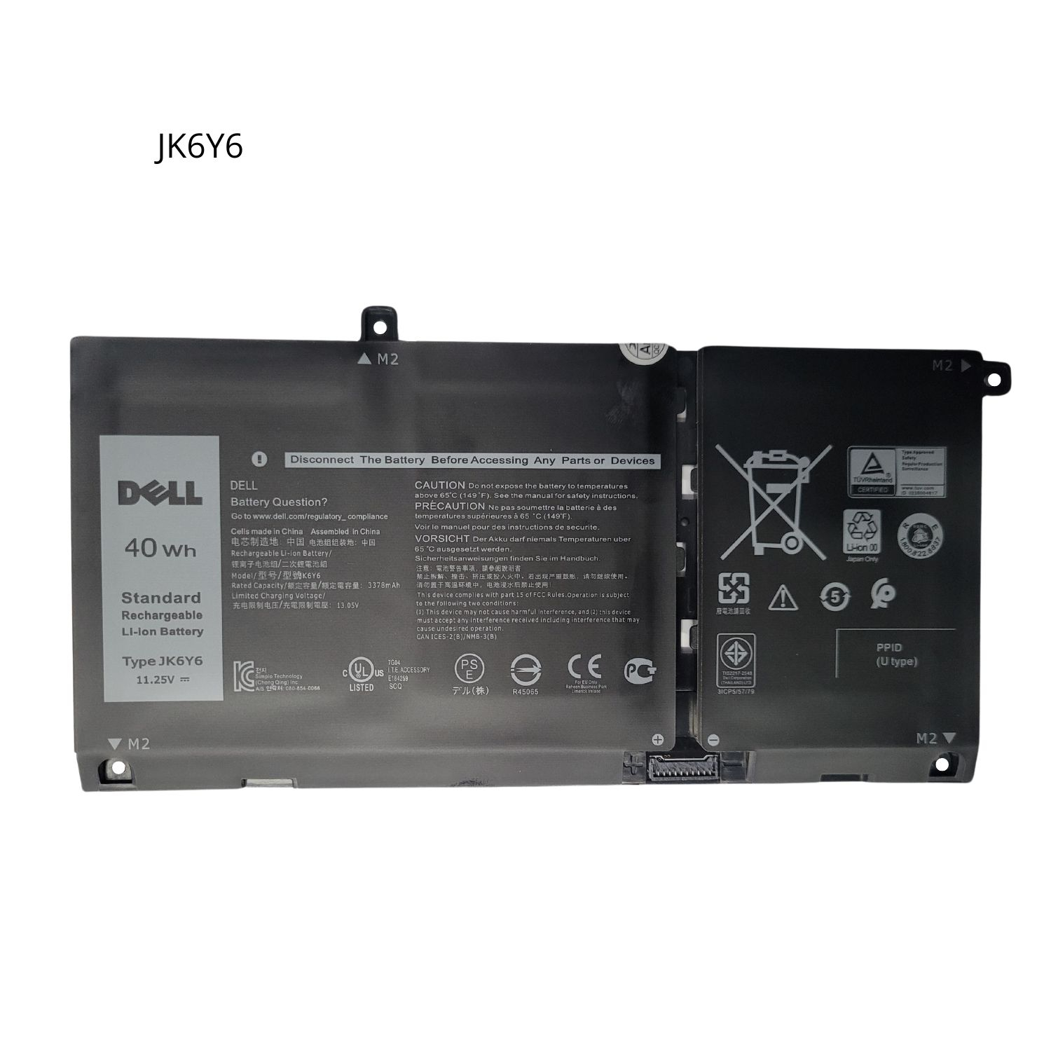 OR-BATERIA PARA DELL JK6Y6 11.25V 40Wh