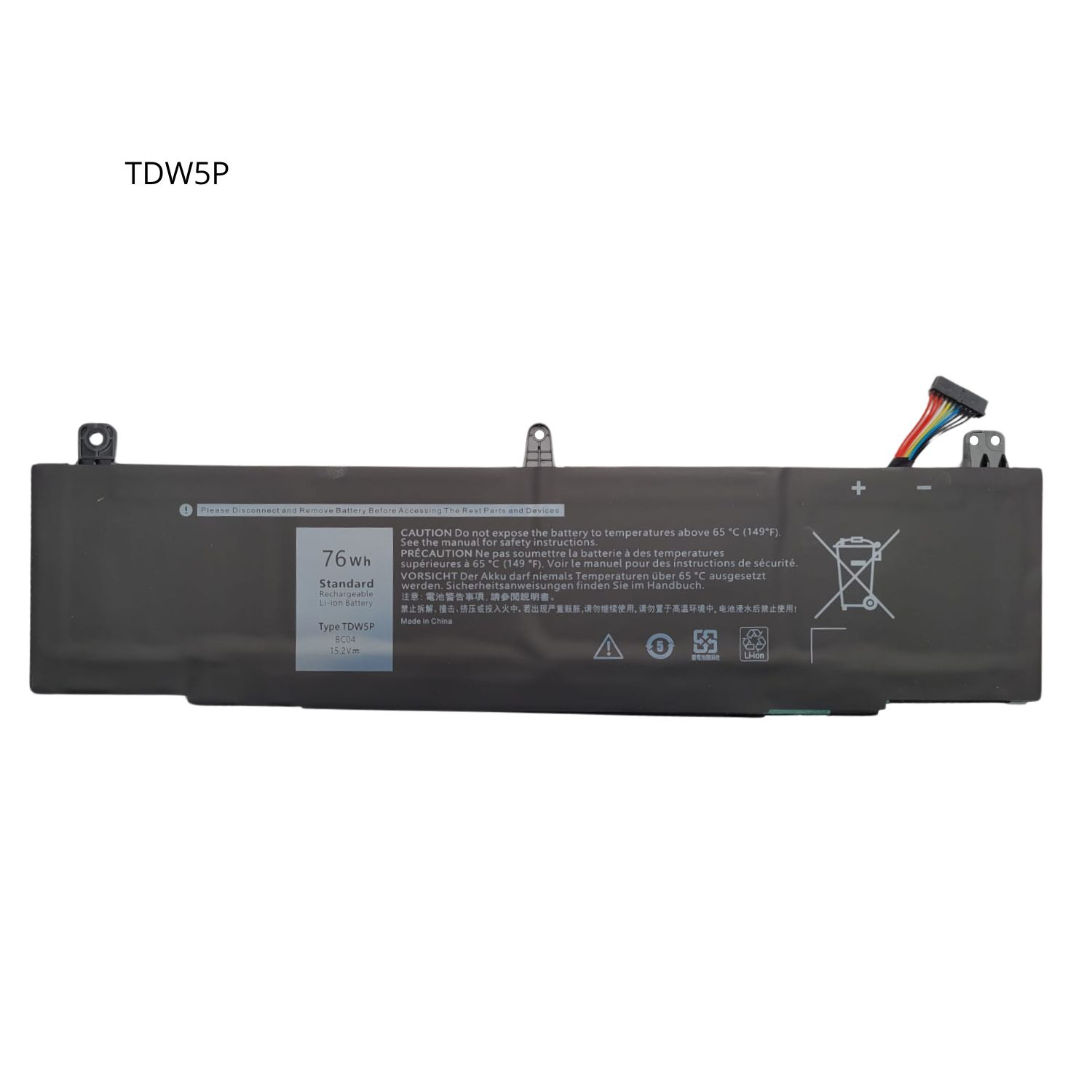 VC-BATERIA PARA DELL TDW5P 15.2V 76Wh