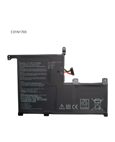 VC-BATERIA PARA ASUS C31N1703 11.55V 52Wh