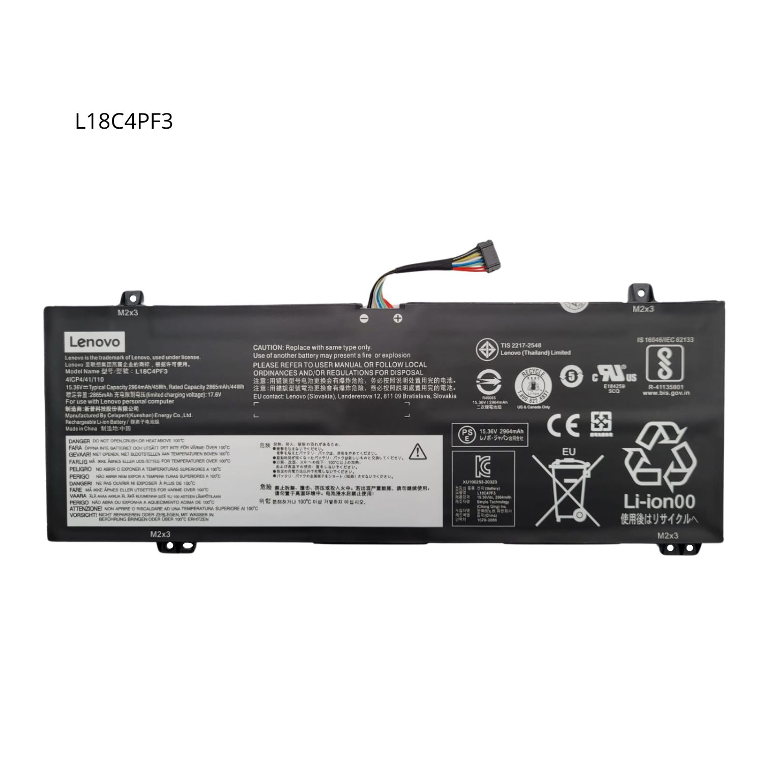 OR-BATERIA PARA LENOVO L18C4PF3 15.36V 45Wh