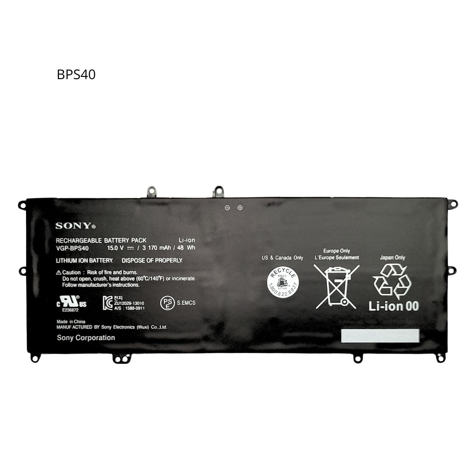 OR-BATERIA PARA SONY BPS40 15V 48Wh