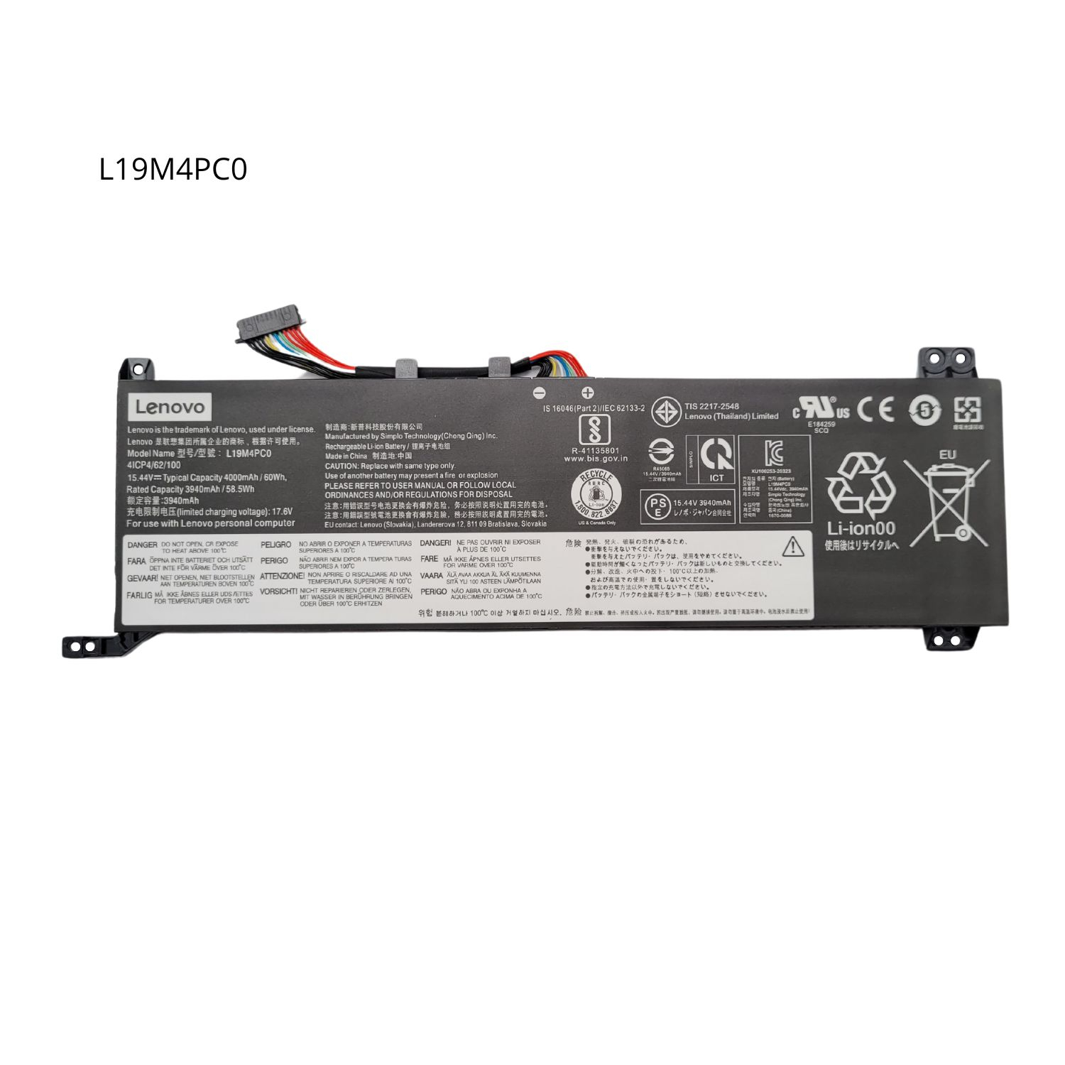 OR-BATERIA PARA LENOVO L19M4PC0 15.44V 60Wh