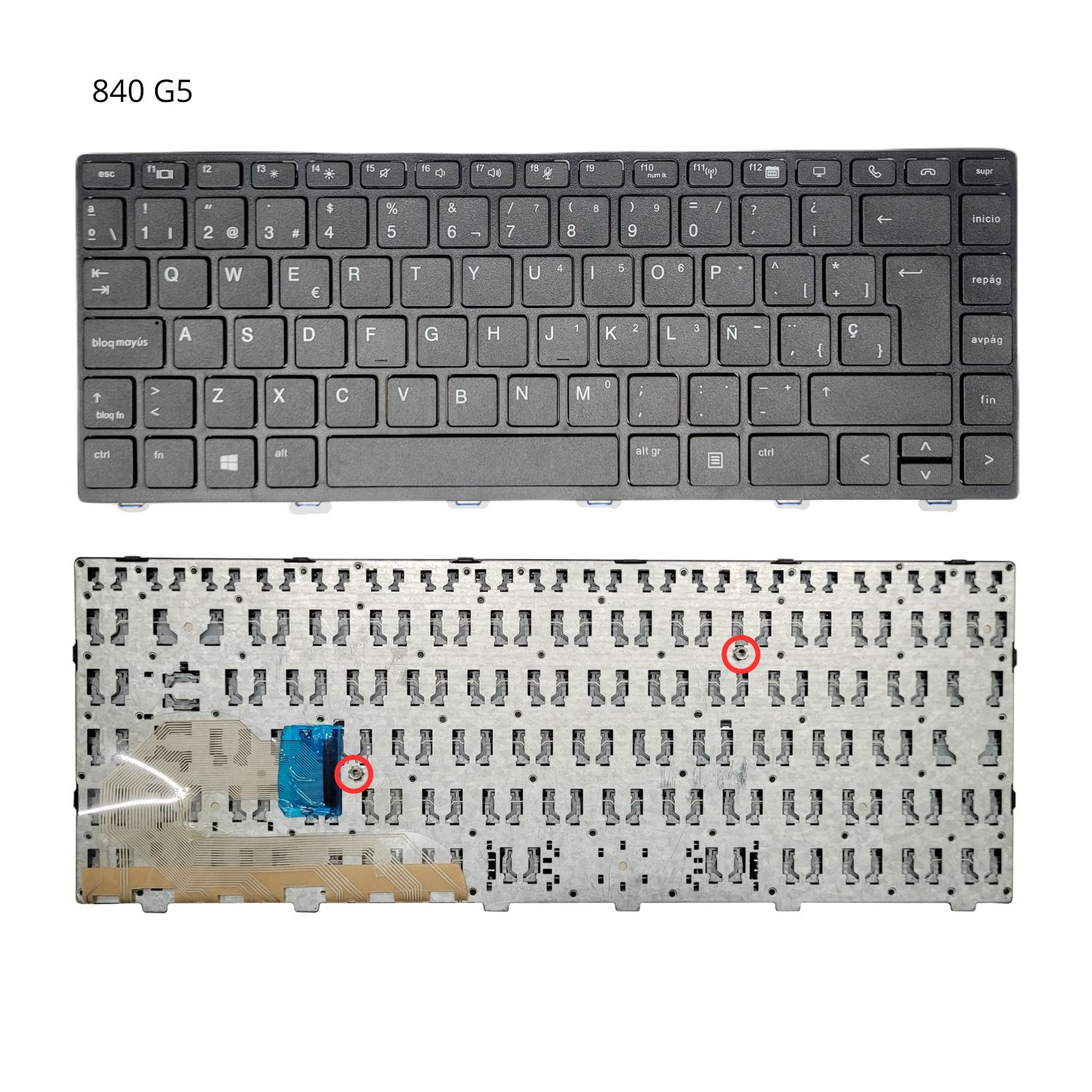 VC-TECLADO PARA HP 840 G5 846 G5 745 G5 840 G6 745 G5 FRAME BIG ENTER NO MOUSE