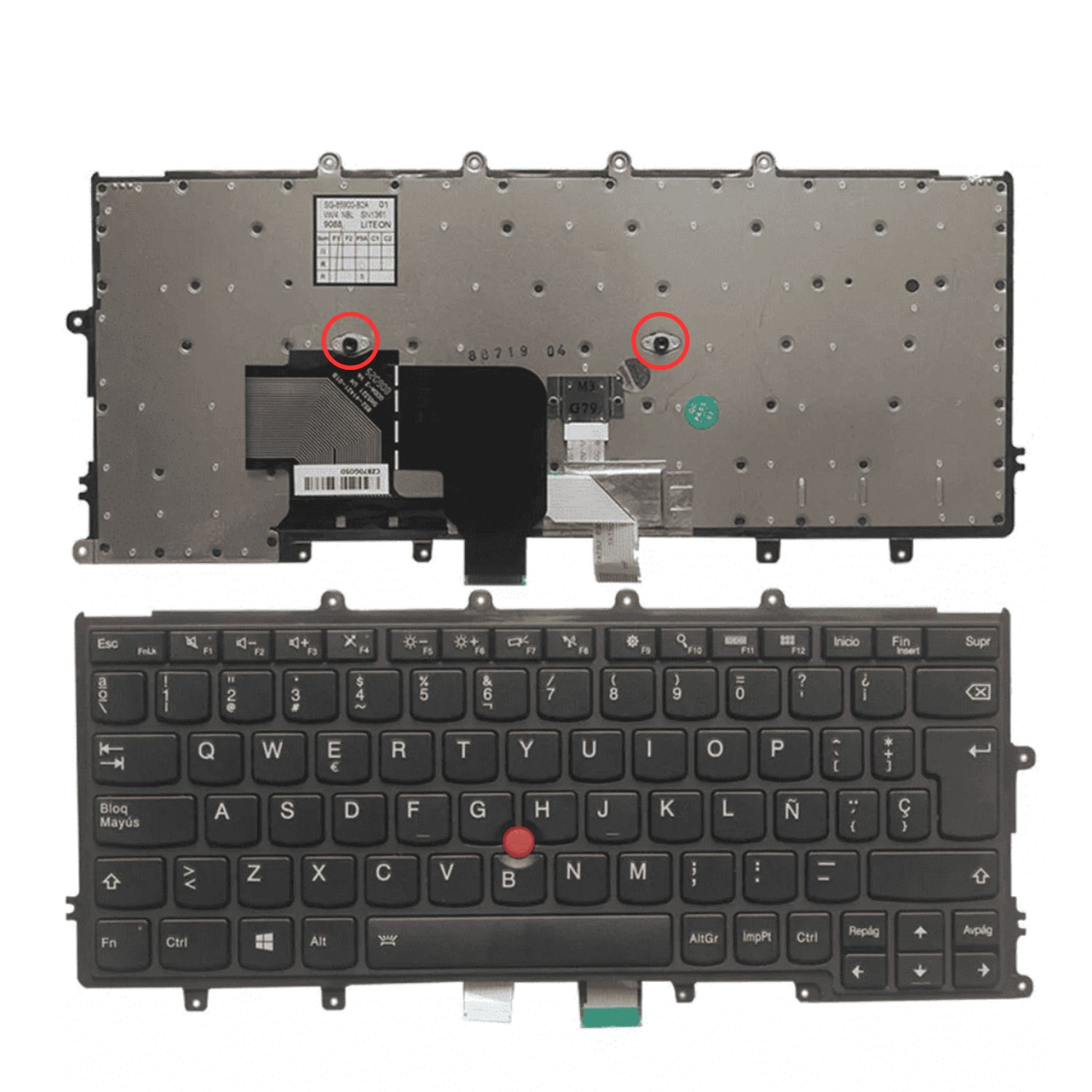 VC-TECLADO PARA LENOVO X230S X240 X240I X240s X250 X260 FRAME BIG ENTER