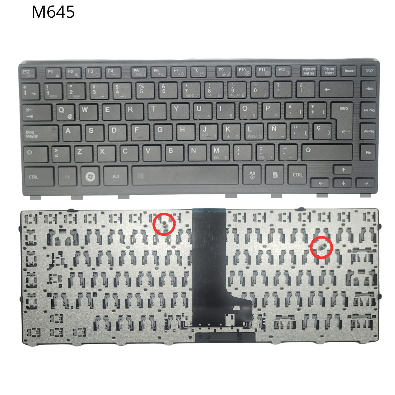 VC-TECLADO PARA TOSHIBA M645 FRAME BIG ENTER