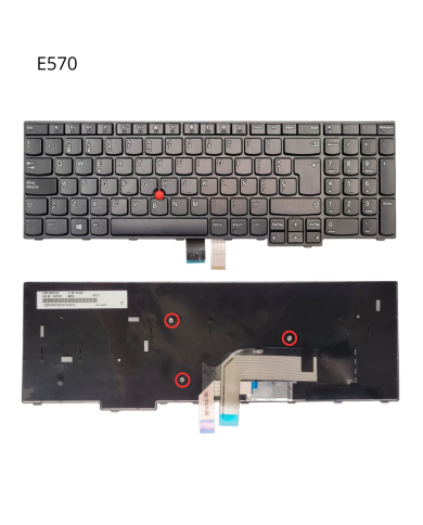 VC-TECLADO PARA LENOVO E570 E575 E570C CON POINTER