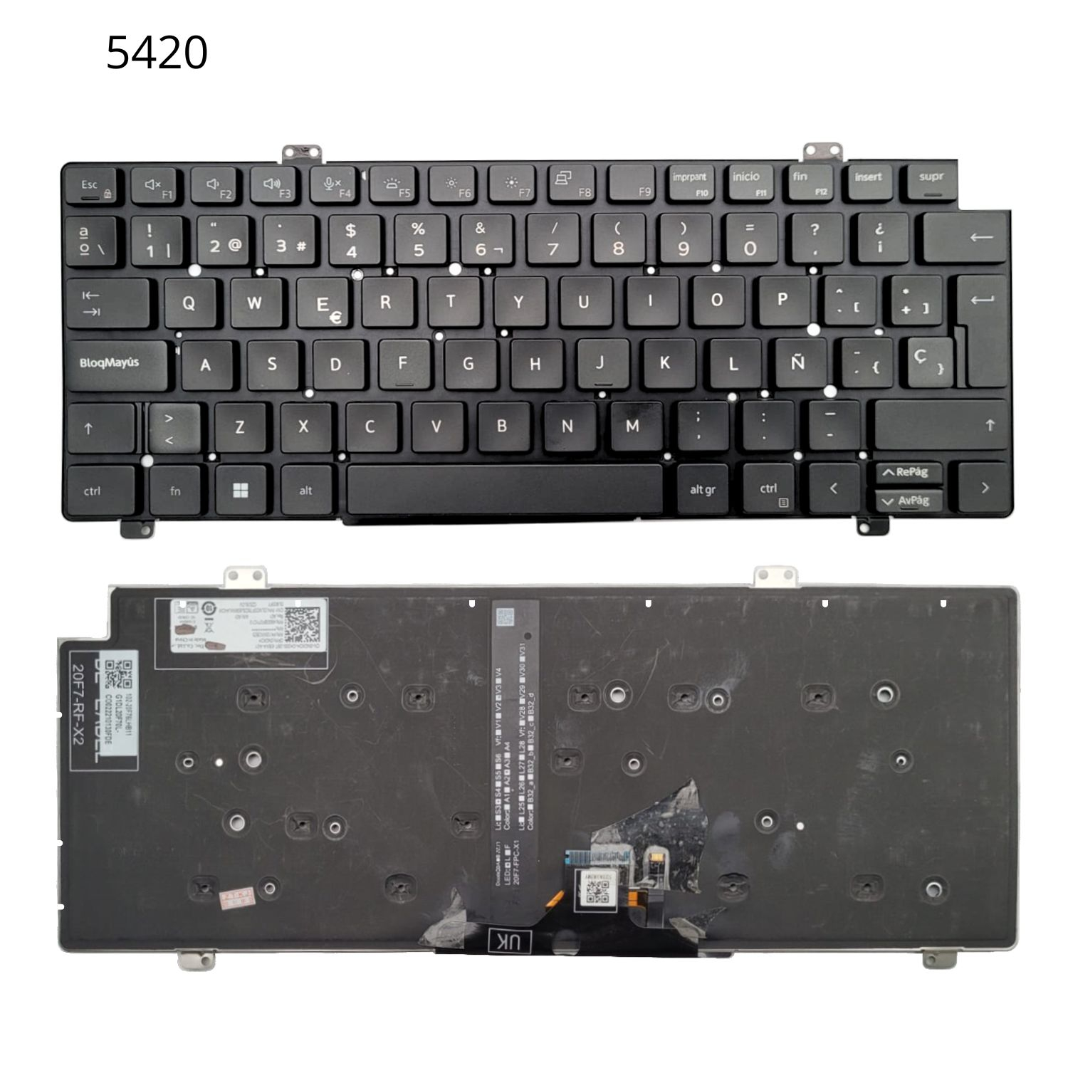 VC-TECLADO PARA DELL 14 5420 NO FRAME RETROILUMINADO