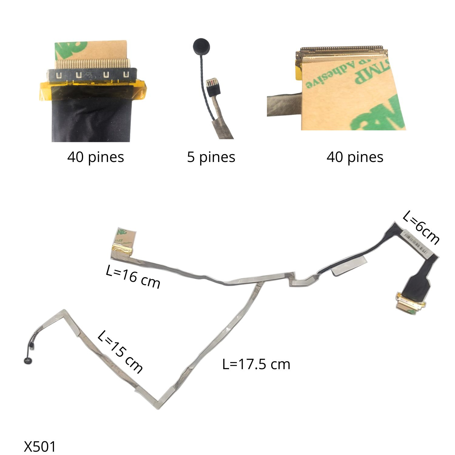 VC-FLEX DE VIDEO ASUS X501 X501A X501U F501U DD0XJ5LC011 DD0XJ5LC000