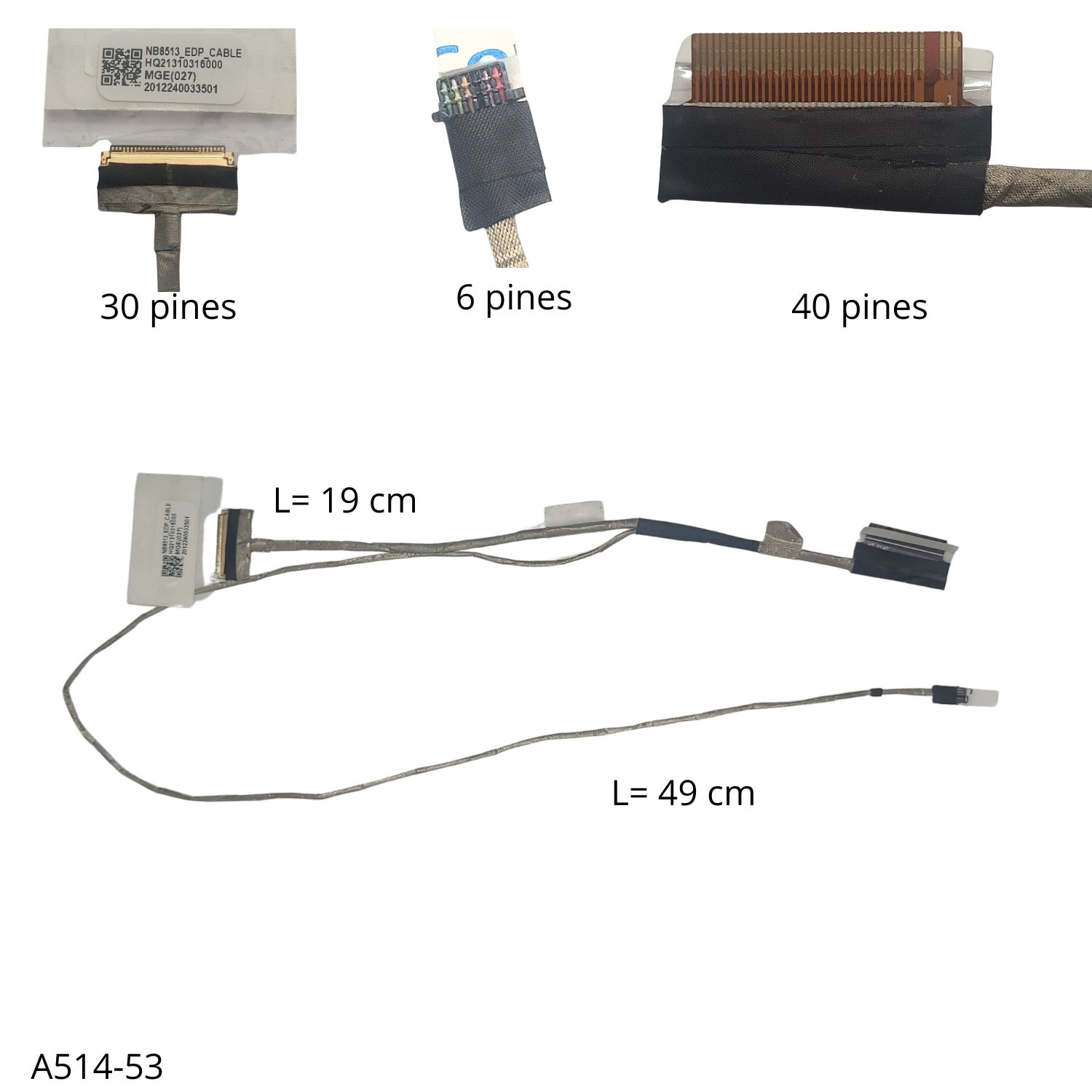 VC-FLEX DE VIDEO ACER V5 A514-53-54CY HQ21310316000 30 PINES