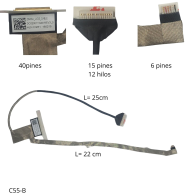 VC-FLEX DE VIDEO TOSHIBA C55-B C55D C55T C55D-B C50D DC02001YG00