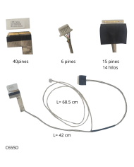 VC-FLEX DE VIDEO LENOVO T520 T520I T530 T530I W520 W530 W530 50.4KE10.001 50.4 KE10.011 04 W1565