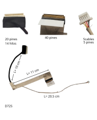VC-FLEX DE VIDEO ACER 751H ZA3 AO751H DD0ZA3LC100