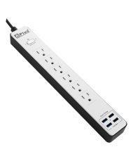 AP-REGLETA 15 Amp 6 TOMAS + 4 USB de 3.4 amp