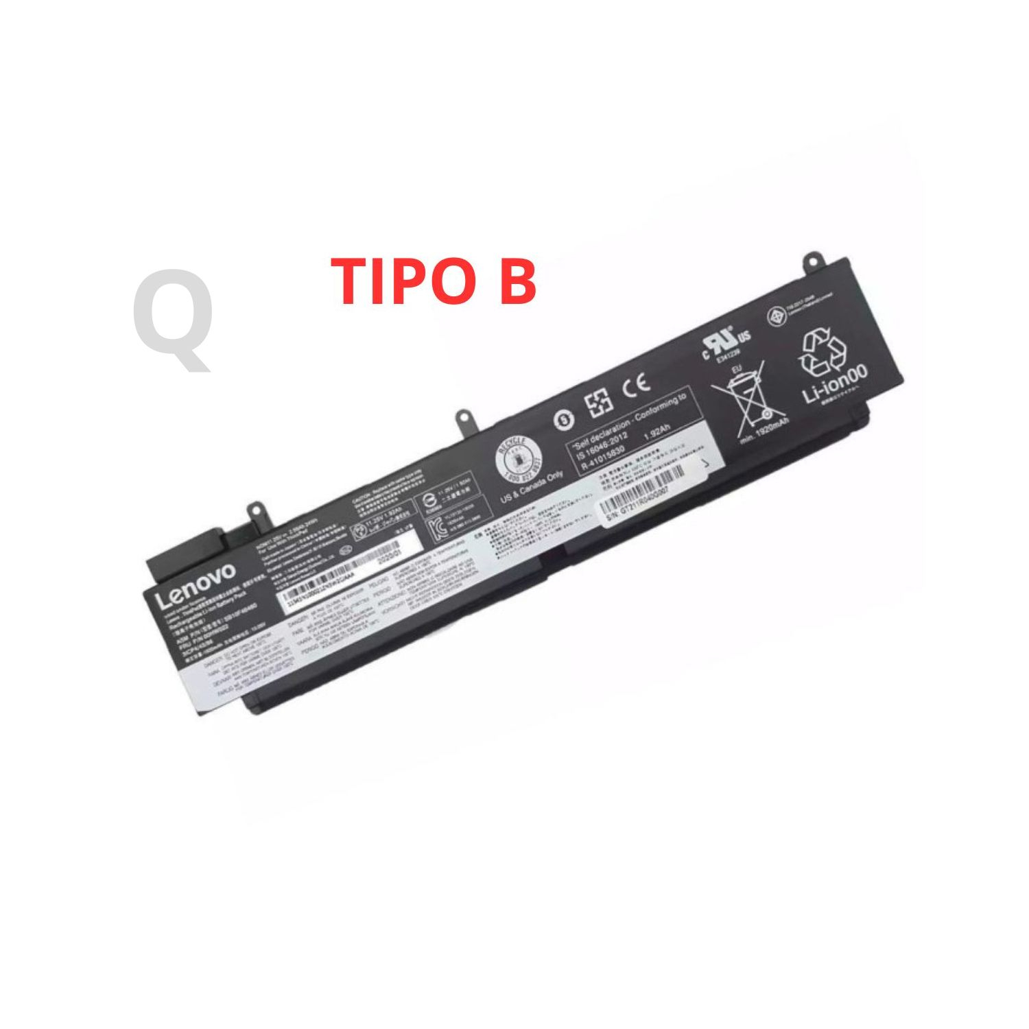 VC-BATERIA PARA LENOVO T470S 11.25V 24Wh