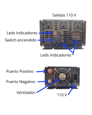 VC-INVERSOR CARGADOR 2000W/4000W 12V 110V