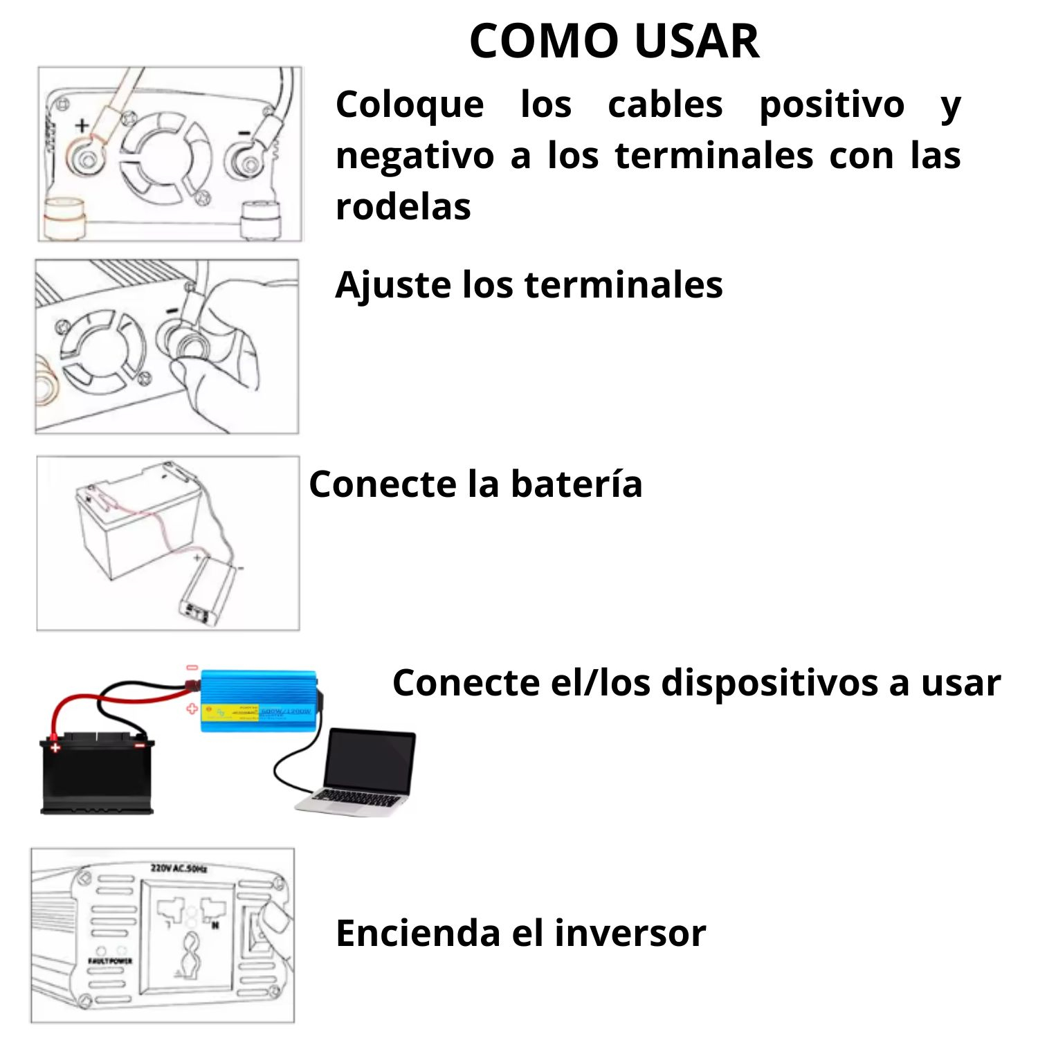 VC-INVERSOR CARGADOR 2000W/4000W 12V 110V