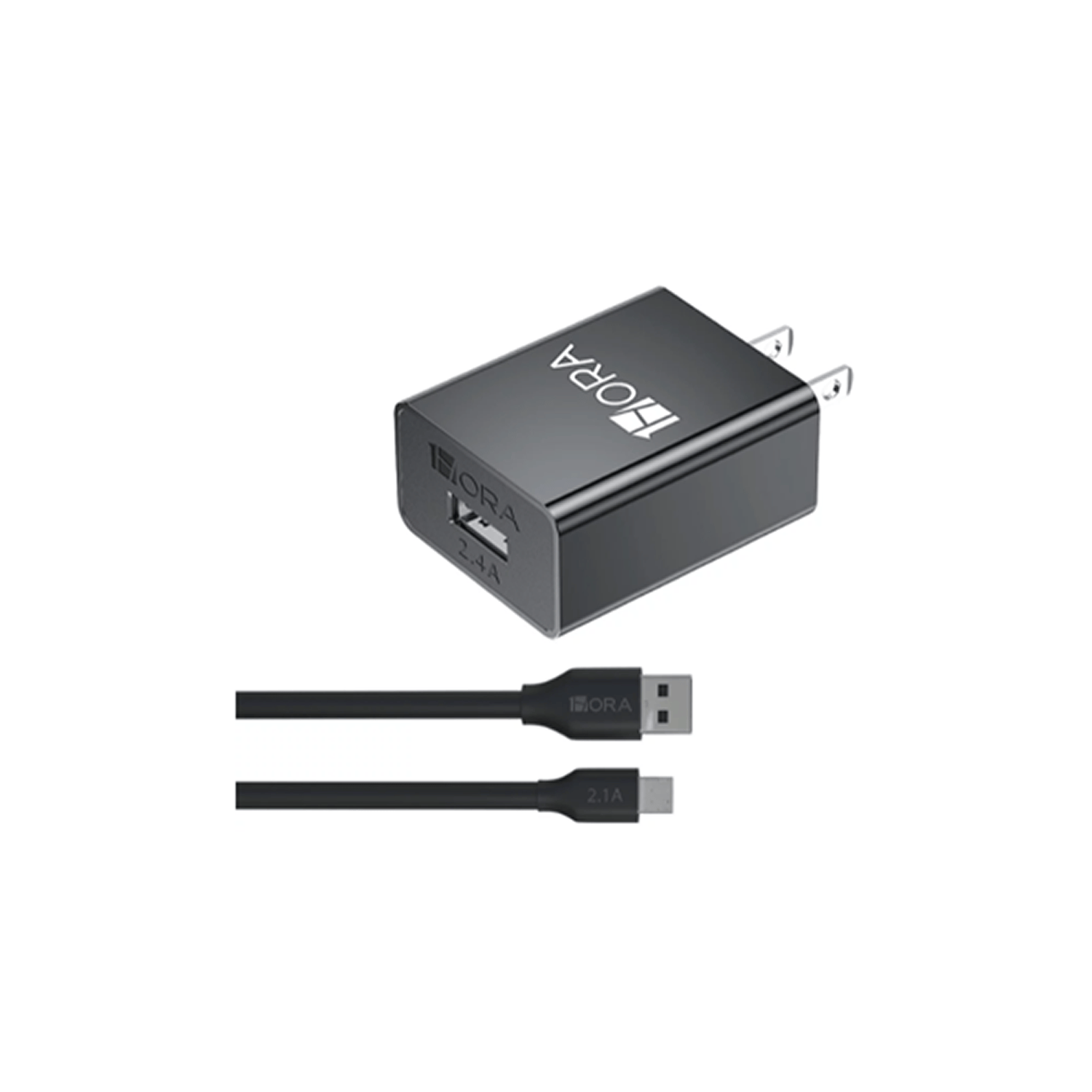 1H-COMBO CARGADOR V8 2.4A CABLE USB MOD. GAR124