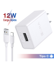 COMBO CARGADOR VEHICULAR  TIPO C PD20W +QC 18W GRIS MOD. GAR241G 1 HORA