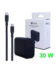 COMBO CARGADOR TIPO C TIPO C PD 30W MOD. GAR165 1 HORA