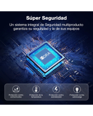 BANCO DE CARGA 10000 mAh CUATRO CABLES USB / V8 / TIPO C / IPHONE MOD. GAR148 1 HORA