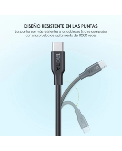 CABLE USB TIPO C 2.1A L-1m MOD. CAB237 1 HORA