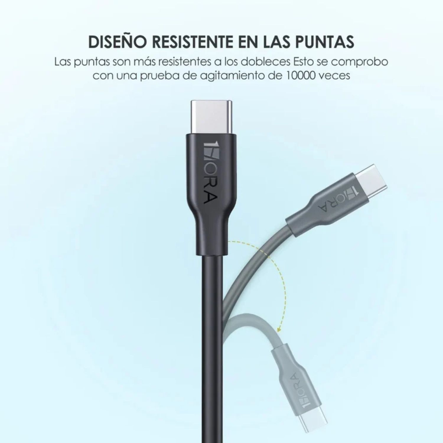 CABLE USB TIPO C 2.1A L-1m MOD. CAB237 1 HORA