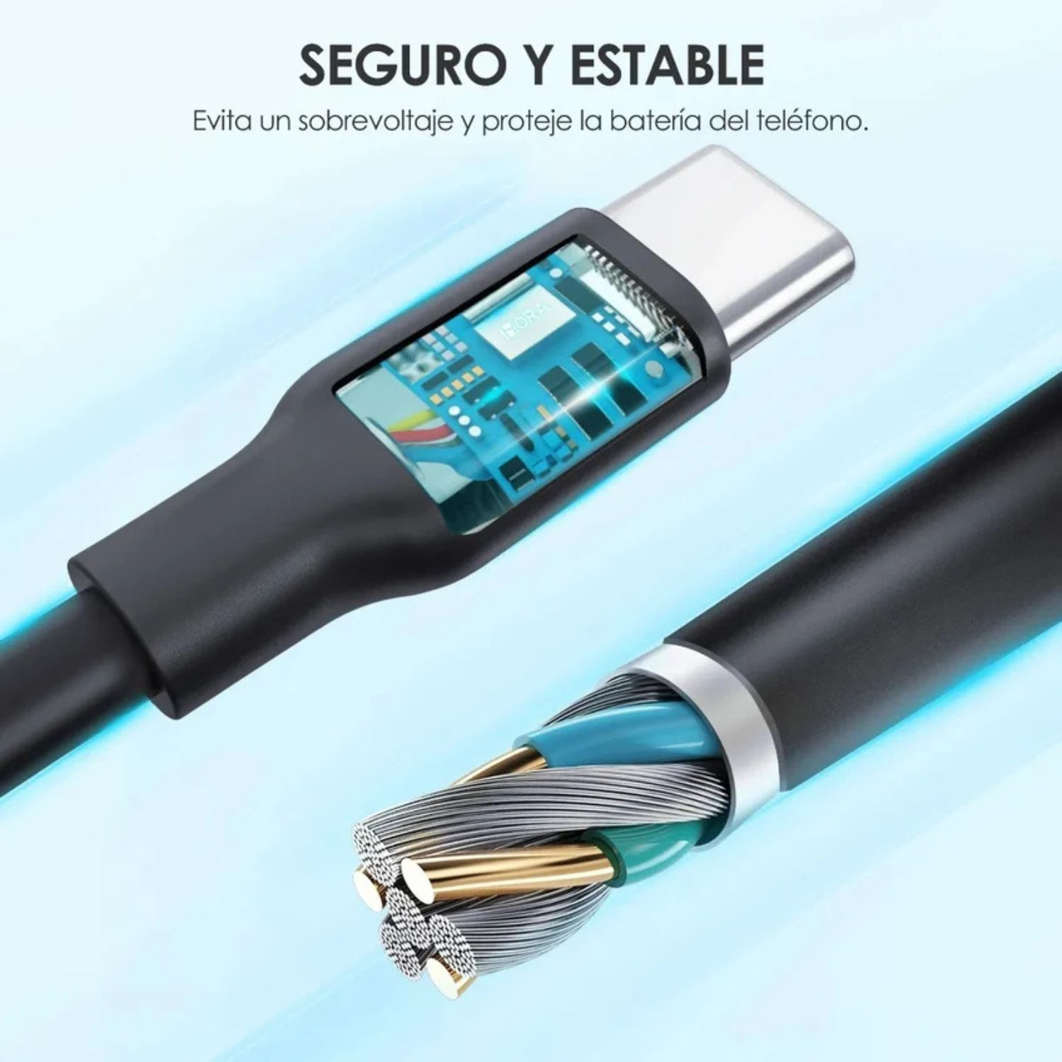 1H-CABLE USB TIPO C 2.1A L-1m MOD. CAB237