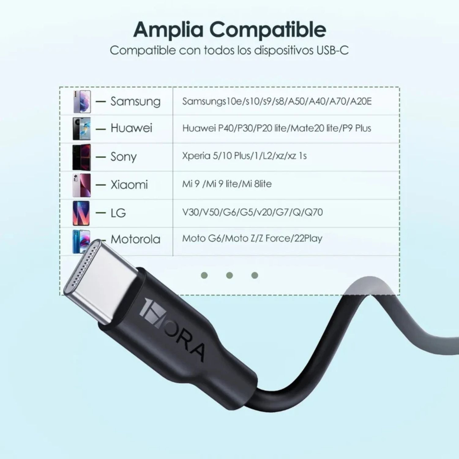 CABLE USB TIPO C 2.1A L-1m MOD. CAB237 1 HORA