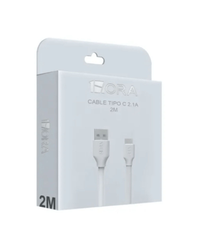 CABLE USB TIPO C 2.1A L- 2M MOD. CAB246 1 HORA