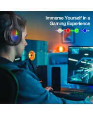 AUDIFONO BLUETOOTH GAMER NEGRO MOD. AUT202N 1 HORA