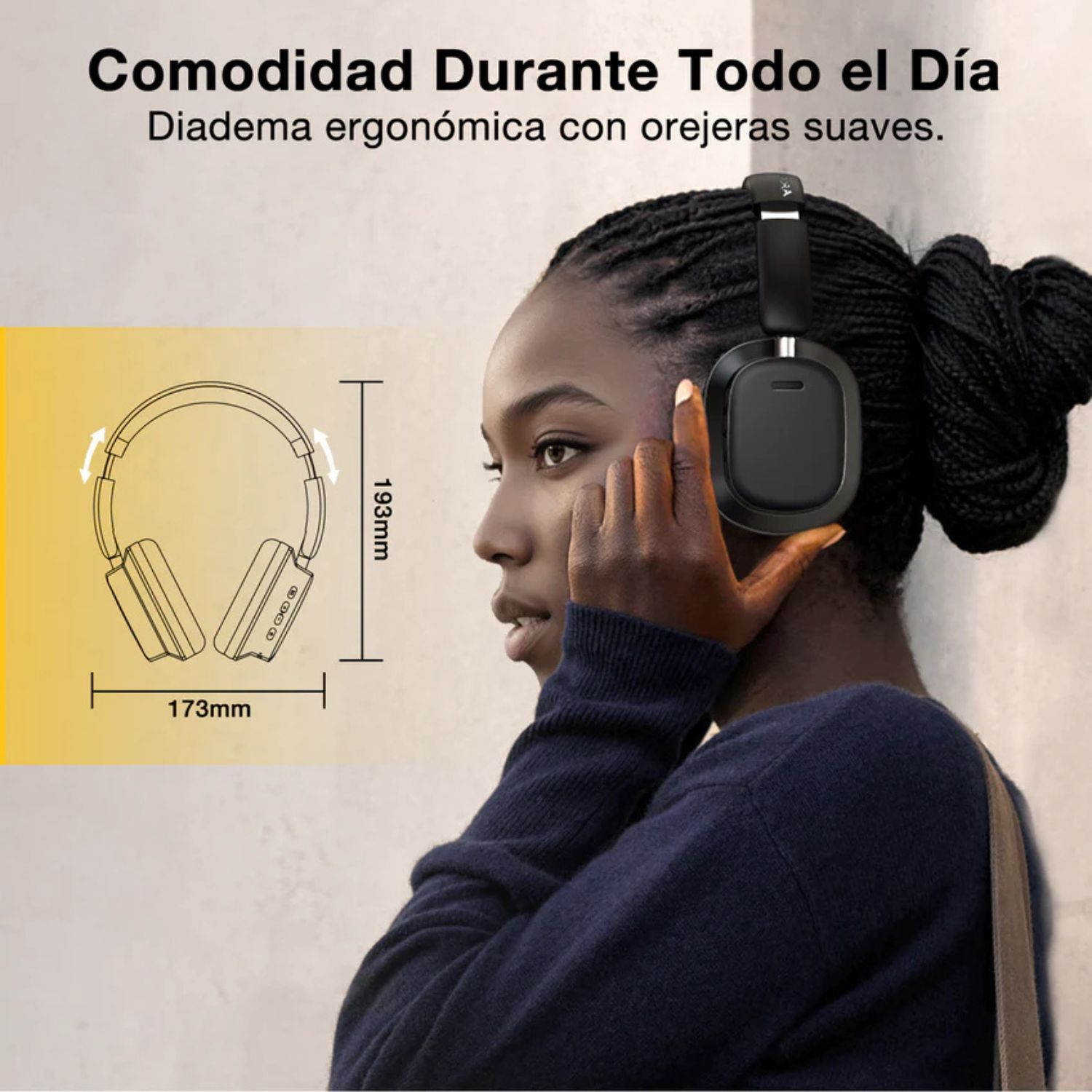 AUDIFONO BLUETOOTH NEGRO MOD. AUT250N 1 HORA