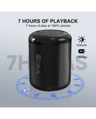 PARLANTE BLUETOOTH PORTATIL NEGRO BOC062N 1 HORA