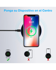 CARGADOR INALAMBRICO 15W NEGRO MOD. GAR151N 1 HORA