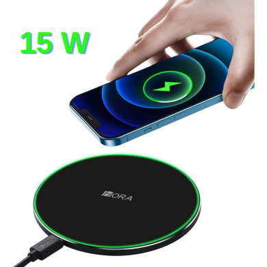 CARGADOR INALAMBRICO 15W NEGRO MOD. GAR151N 1 HORA