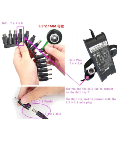 AU-CARGADOR UNIVERSAL 100W 34 PLUG - USB 5V LED
