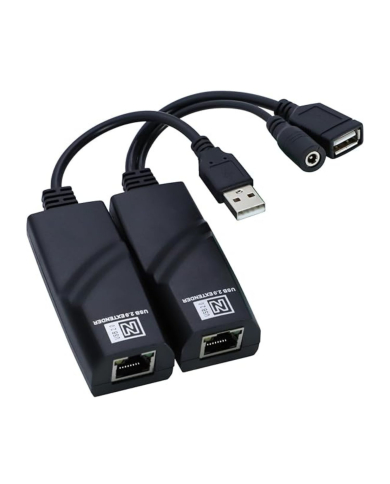 VC-EXTENSOR DE SEÑAL USB 2.0 CON CABLE DE RED ALCANCE 100 M