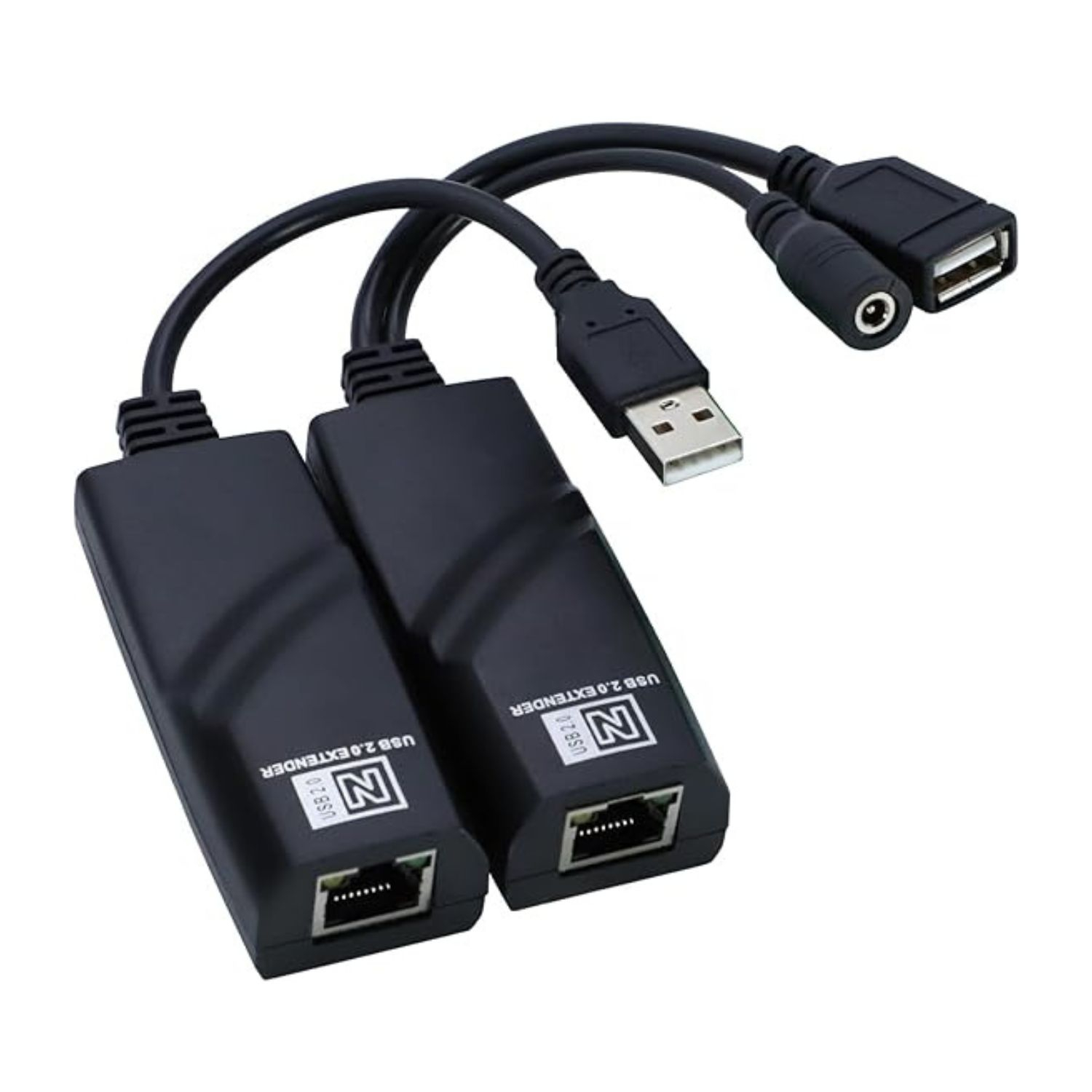 VC-EXTENSOR DE SEÑAL USB 2.0 CON CABLE DE RED ALCANCE 100 M