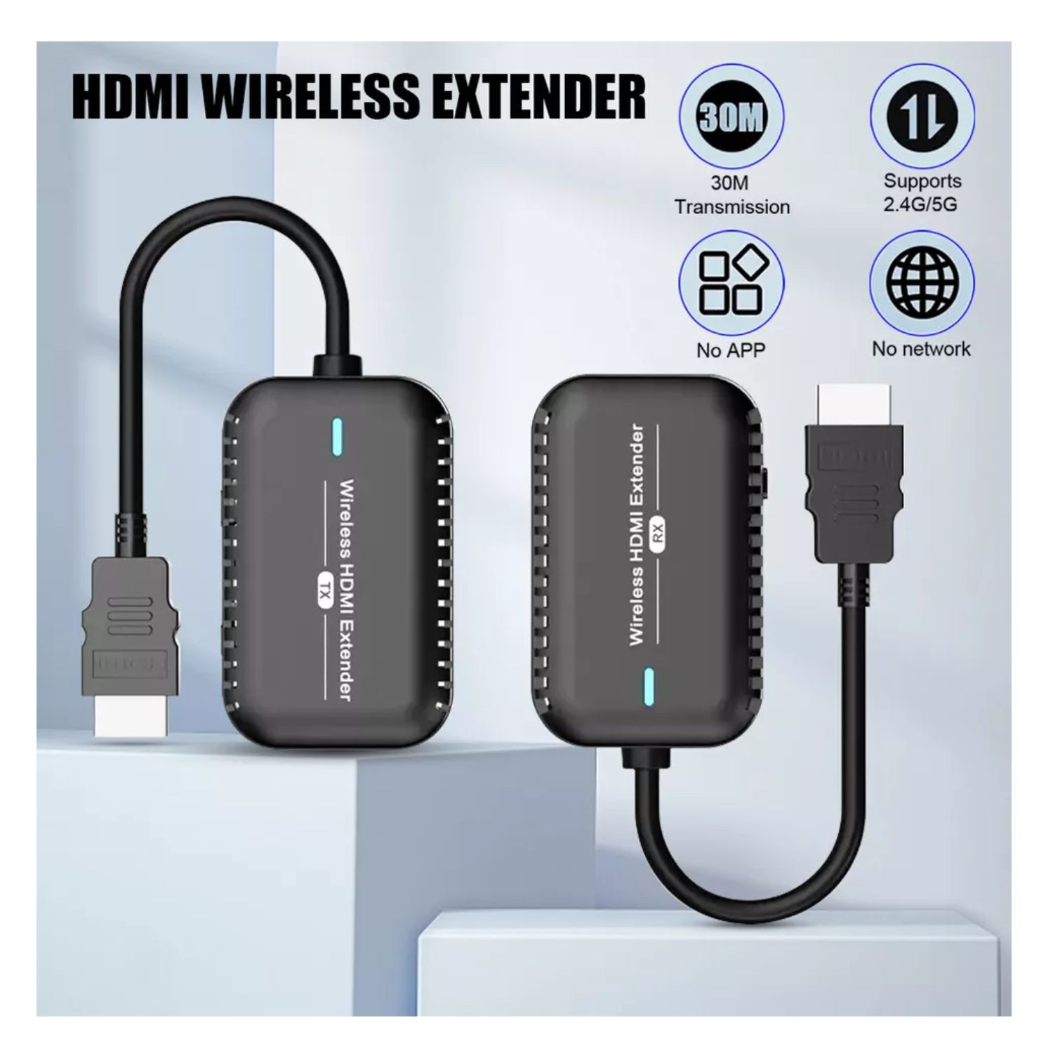 VC-EXTENSOR DE SEÑAL HDMI WIRELESS 30 m