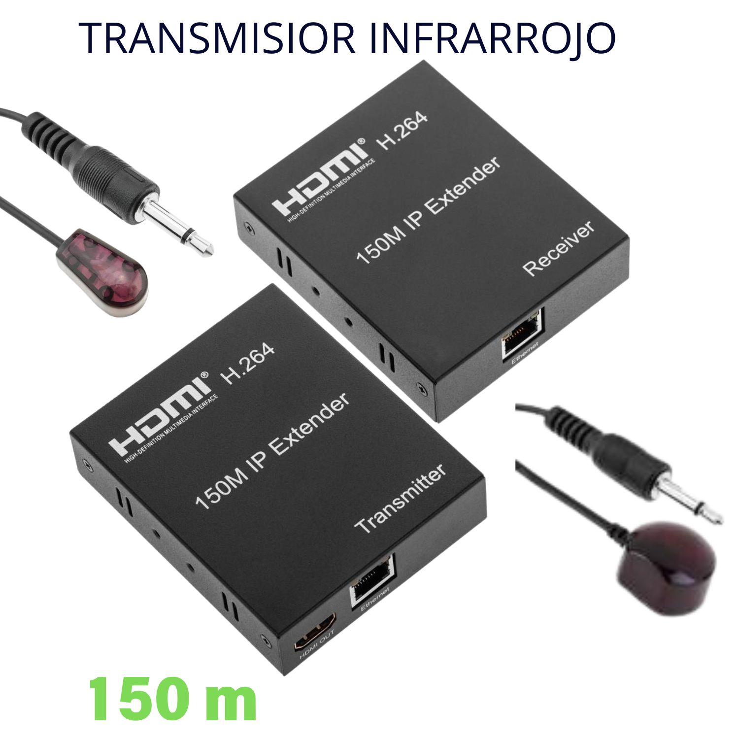 VC-EXTENSOR DE SEÑAL HDMI DE 150M CON CABLE UTP CAT5E/CAT6