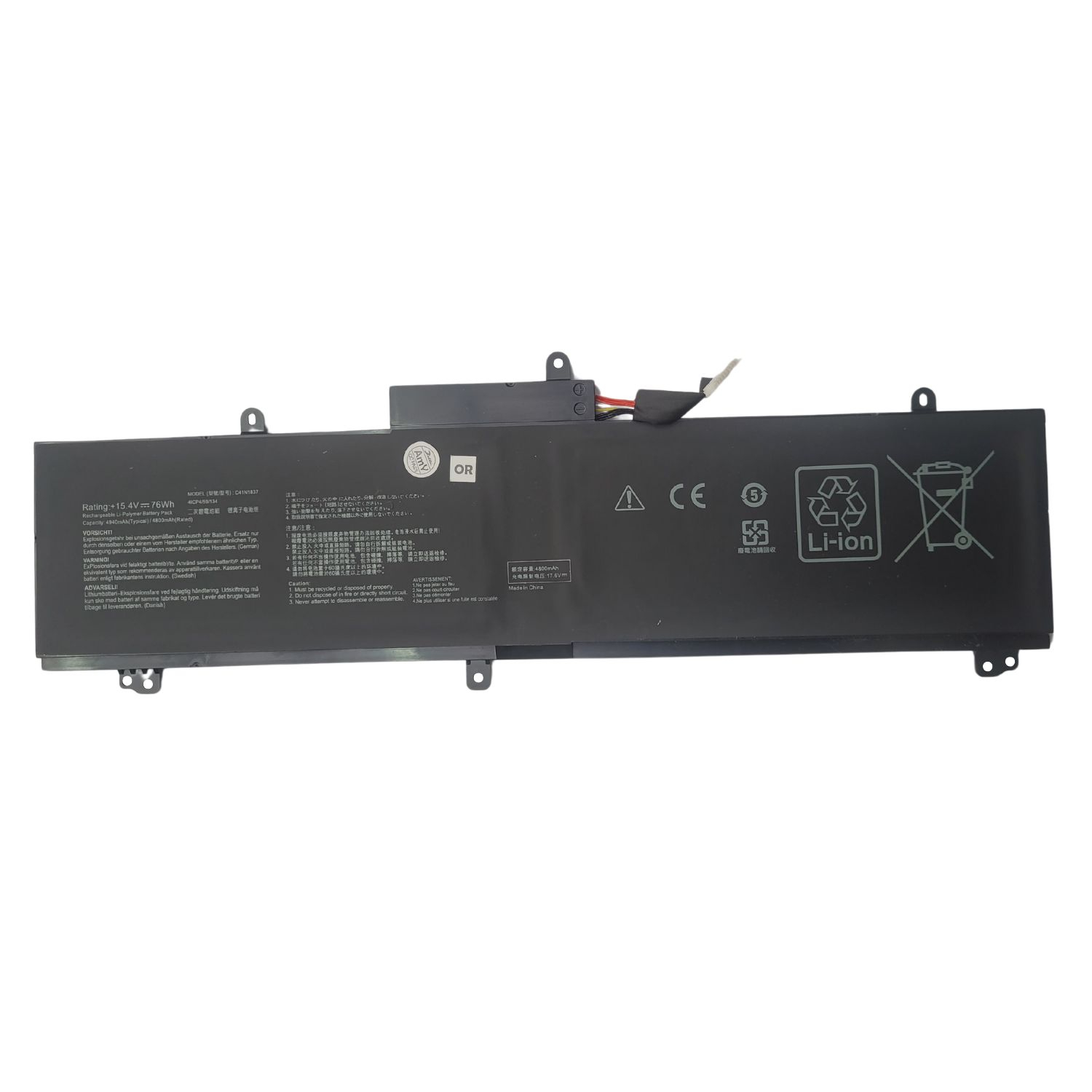 OR-BATERIA PARA ASUS C41N1837 15.4V 76Wh