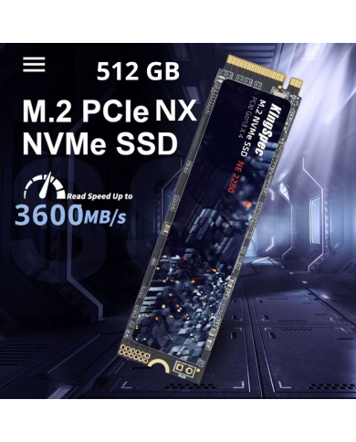 KS-DISCO SOLIDO SSD KINGSPEC NVME 2280 NX-512GB LECTURA 3600 MB/s ESCRITURA 3000MB/s