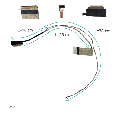 VC-FLEX DE VIDEO ASUS X451 X451C X451CA X451E F451M 14005-01020000