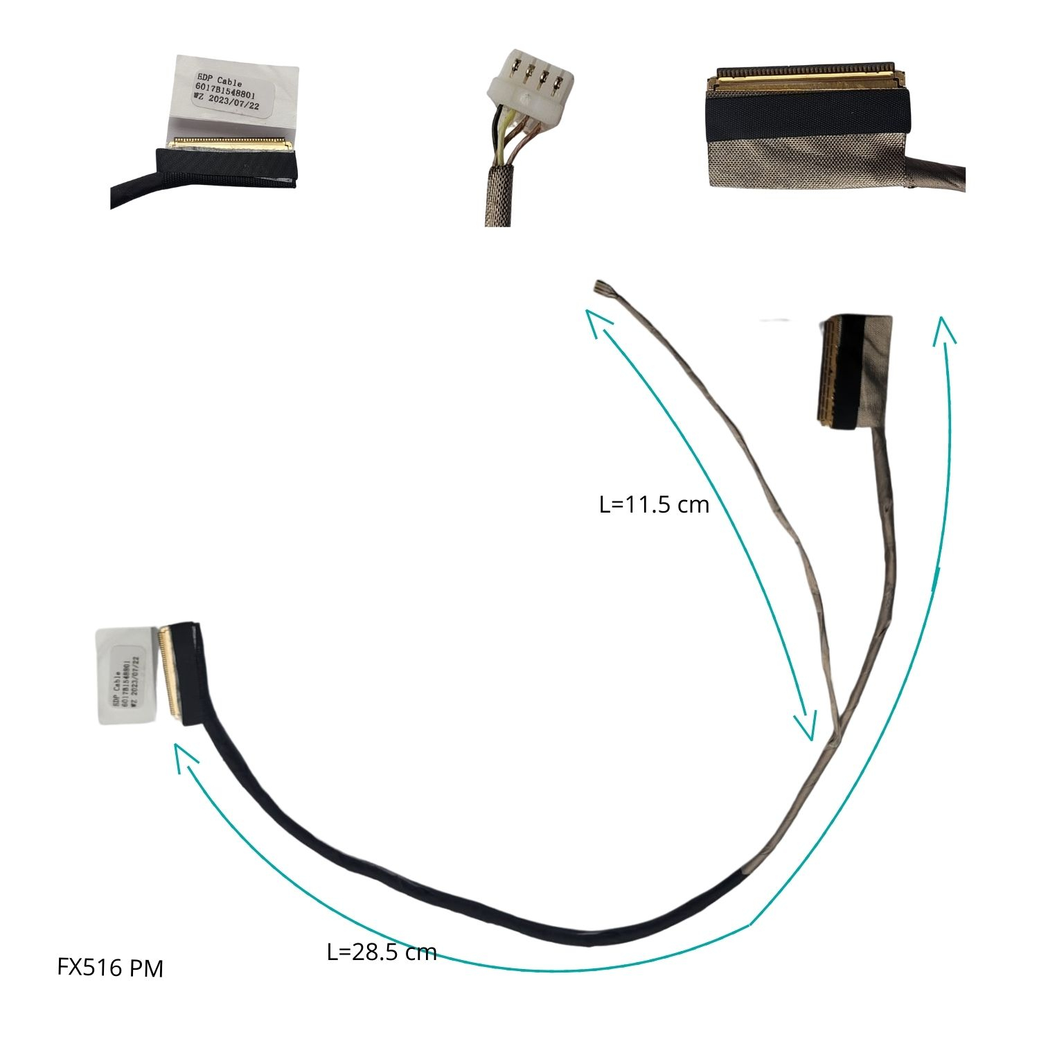 VC-FLEX DE VIDEO ASUS TUF DASH ASUS TUF DASH FX516PM FX516PR 6017B1548801 40 PINES